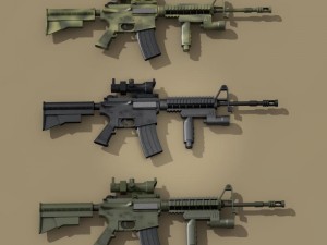m4 rifle 3D Модель