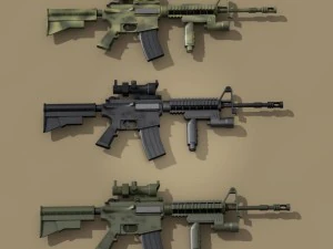 fucile m4 Modello 3D