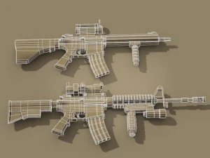 fucile m4 Modello 3D