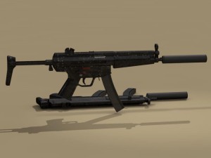 mp5 rifle 3D मॉडल