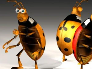 ladybug cartoon 3D Model
