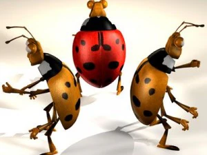 ladybug cartoon 3D Model