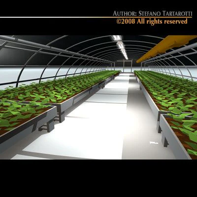 greenhouse 3D Model .c4d .max .obj .3ds .fbx .stl .blend 