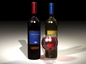 wine bottles 3D Model