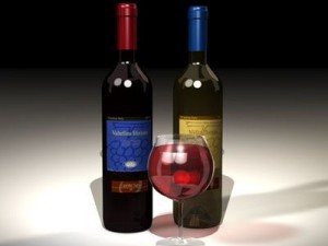 wine bottles 3D Model