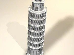 pisa tower 3D Model
