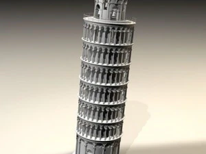 pisa tower 3D Model