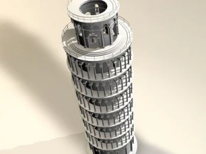 pisa tower 3D Model