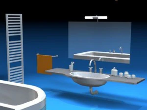 bathroom elements 3D Model