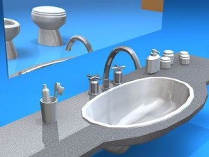 bathroom elements 3D Model