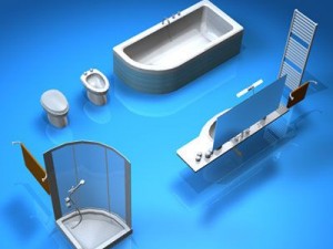 bathroom elements 3D Model