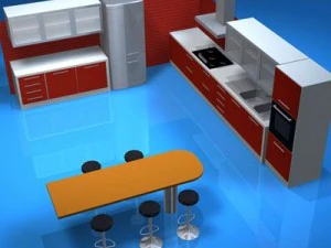 キッチン家具 3Dモデル