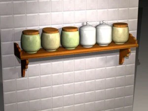 support &agrave; bocaux Modèle 3D