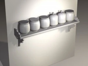 support &agrave; bocaux Modèle 3D