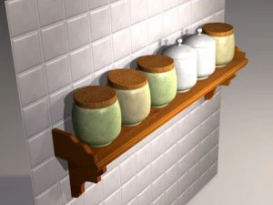 support &agrave; bocaux Modèle 3D