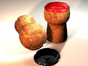 champagne cork 3D Model