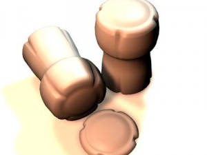 champagne cork 3D Model