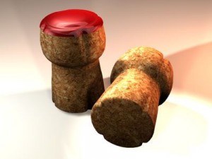 champagne cork 3D Model