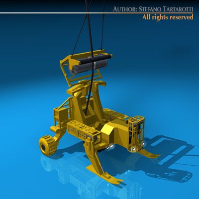cable deploy robot 3D 모델 .c4d .max .obj .3ds .fbx .stl .blend 