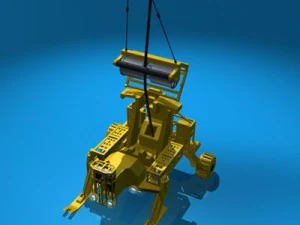 robot di distribuzione del cavo Modello 3D