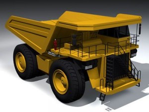 mine dumper truck 3D-Modell