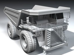 mine dumper truck 3D 모델