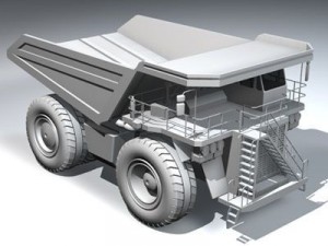 mine dumper truck 3D 모델