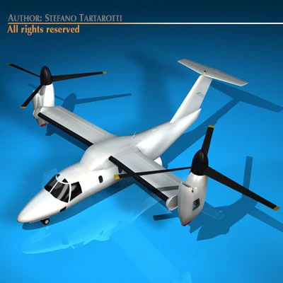 ba609 ティルトローター 3Dモデル .c4d .max .obj .3ds .fbx .stl .blend 