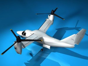 ba609 tiltrotor 3D Model