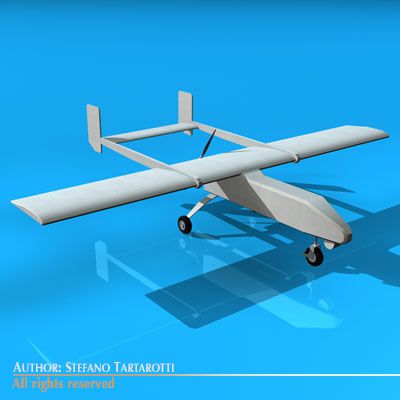 pegasus uav 3D Model .c4d .max .obj .3ds .fbx .stl .blend 