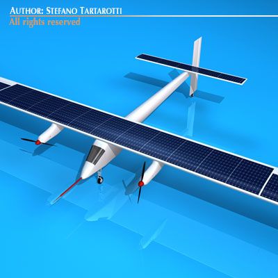 solar impulse 3D 模型 .c4d .max .obj .3ds .fbx .stl .blend 