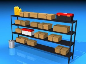 garage shelves 3D Model
