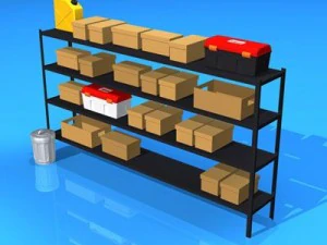 garage shelves 3D Model