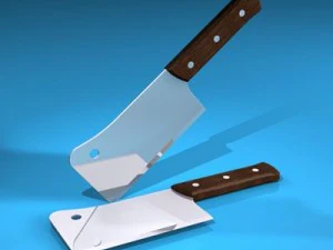 मांस काटने का बड़ा छुरा 3D मॉडल