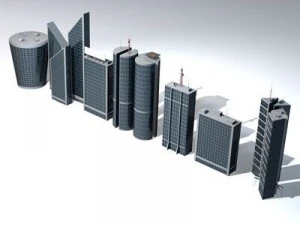 skyscraper collection 3D Model