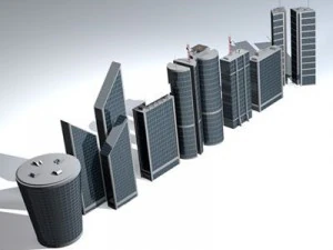 skyscraper collection 3D Model