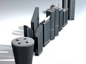 skyscraper collection 3D Model
