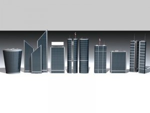 skyscraper collection 3D Модель