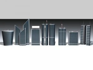 skyscraper collection 3D Model