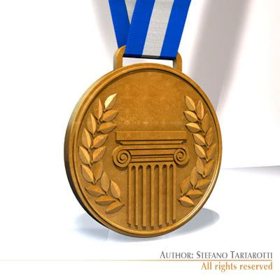 medal 3D Model .c4d .max .obj .3ds .fbx .stl .blend 