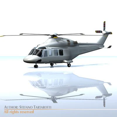 aw139 Modèle 3D .c4d .max .obj .3ds .fbx .stl .blend