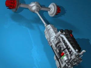 moteur de camion Modèle 3D