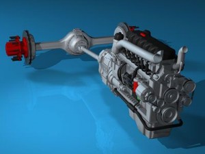 truck engine 3D Model