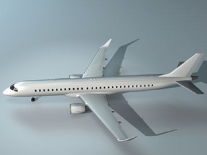 embraer 195 3D 模型