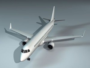 embraer 195 3D 模型