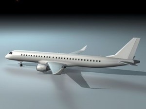 embraer 195 3D 模型