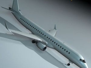 embraer 195 3D 模型