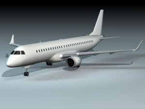 embraer 195 3D 模型