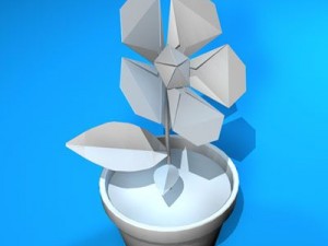 paper flower Modèle 3D