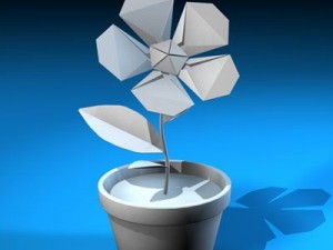 paper flower Modèle 3D